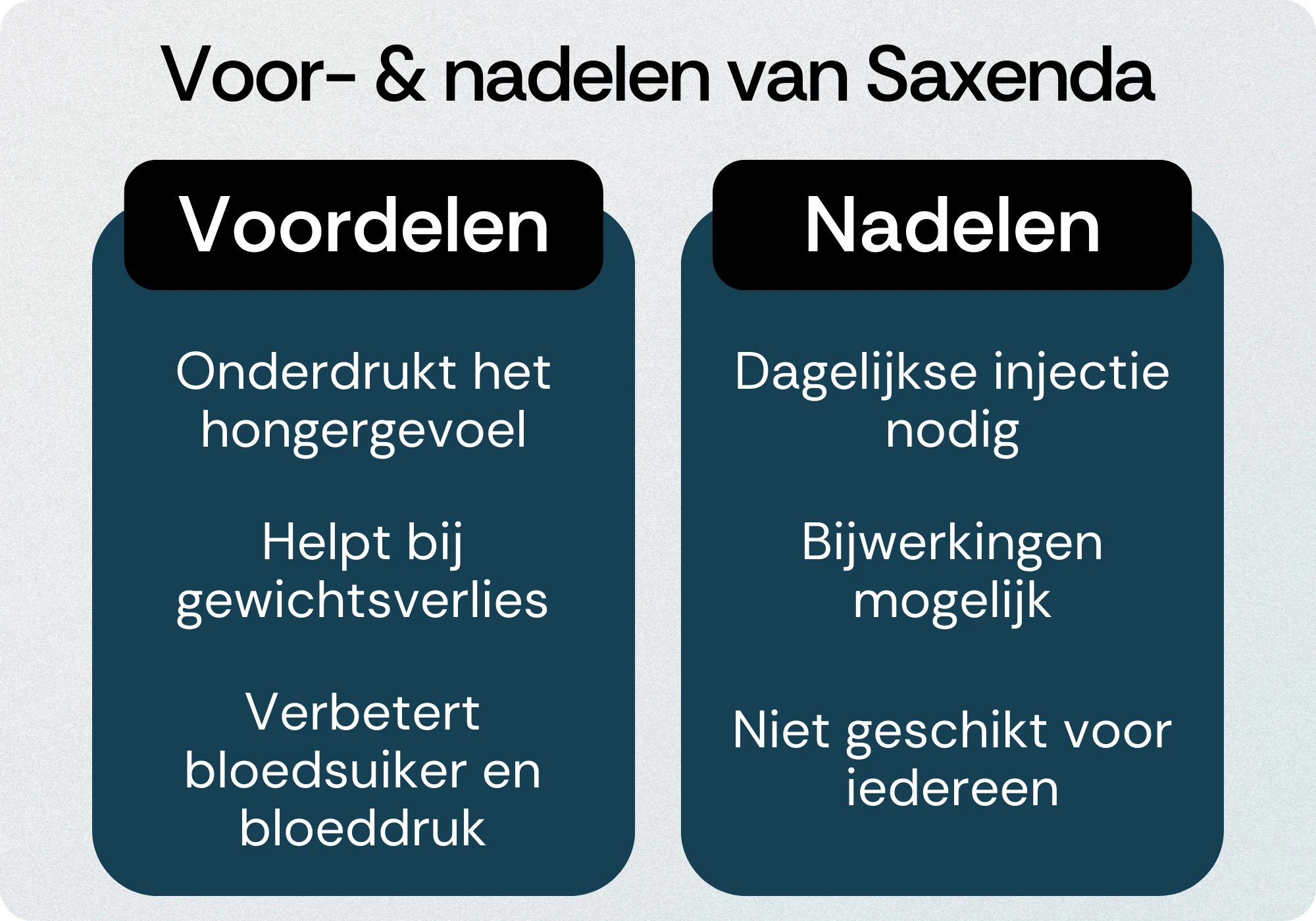 Saxenda voordelen nadelen