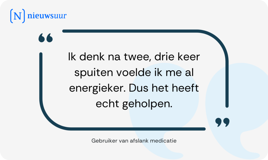 Ervaring met afslank medicijn