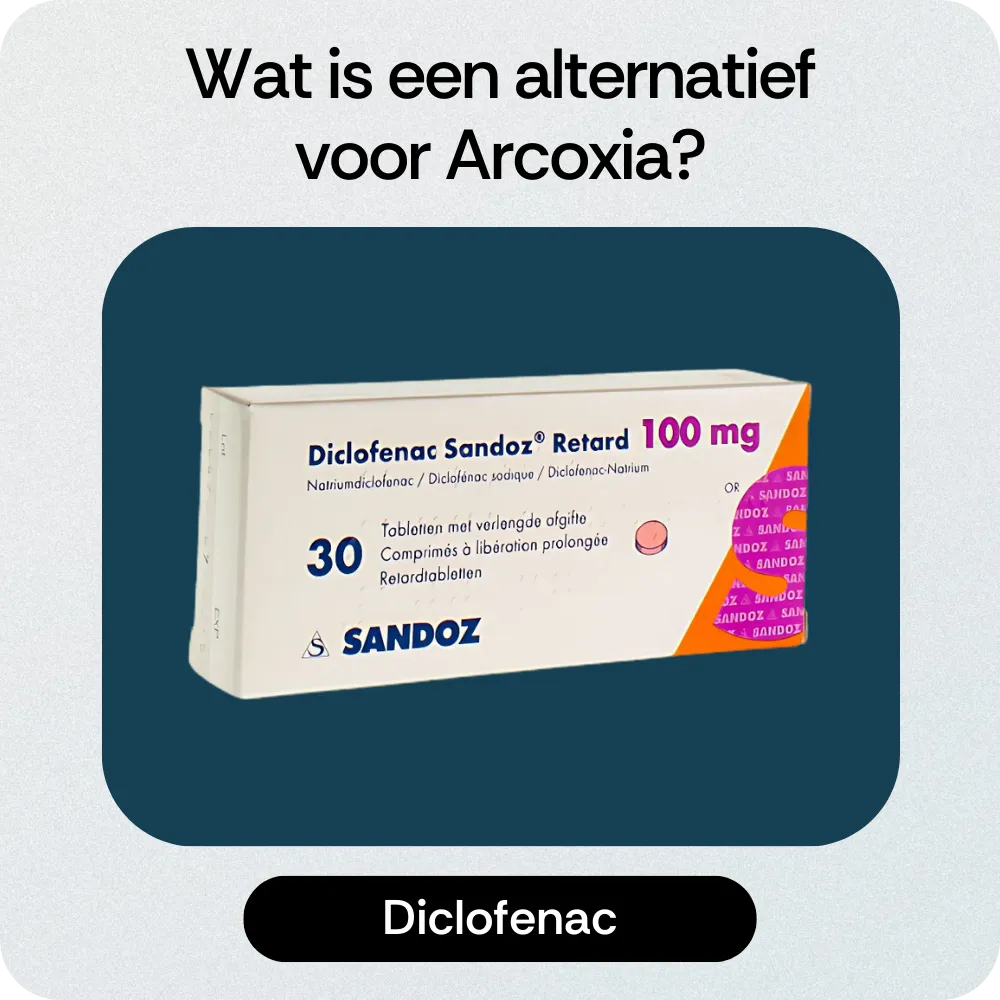 Alternatief Arcoxia Diclofenac