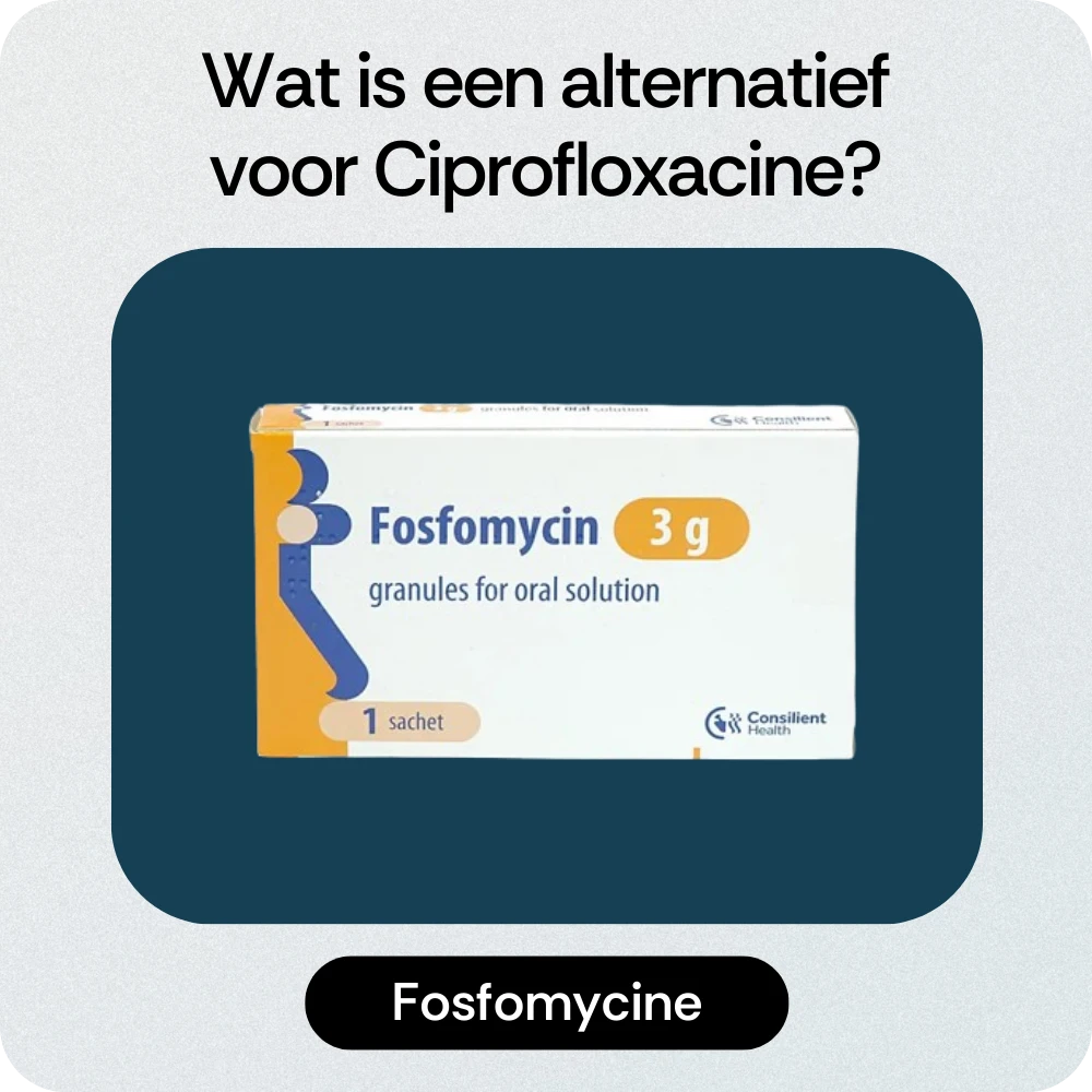 Alternatief Ciprofloxacine Fosfomycine