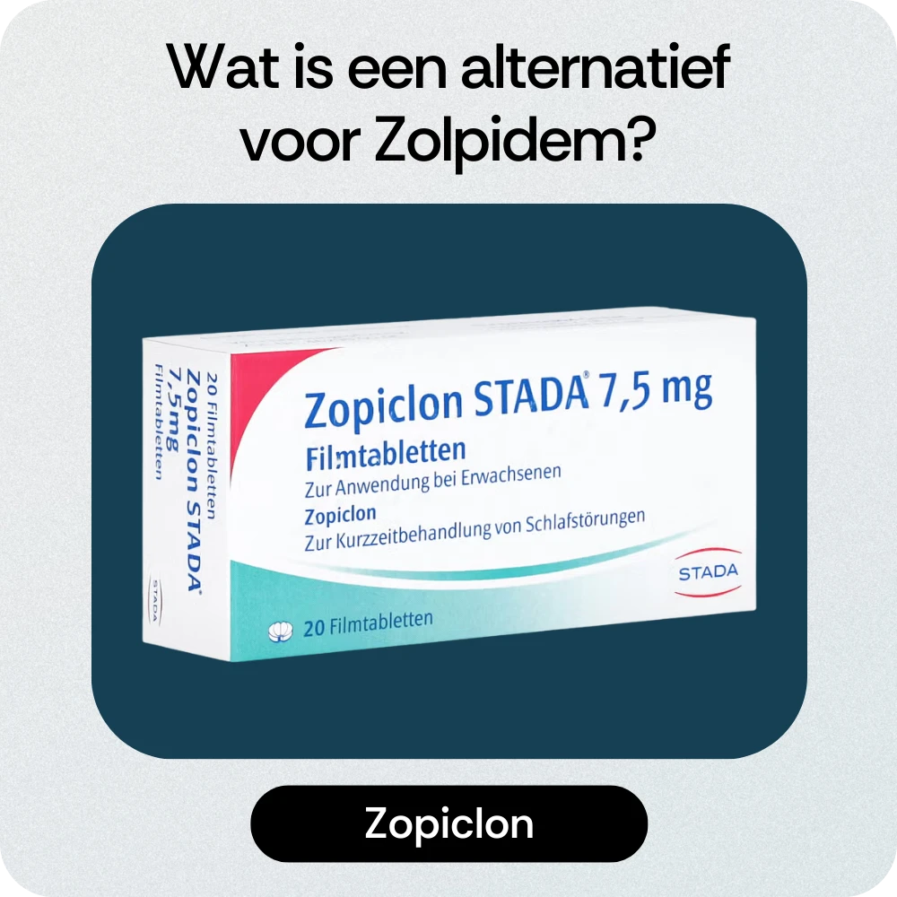 Alternatief Zolpidem Zopiclon