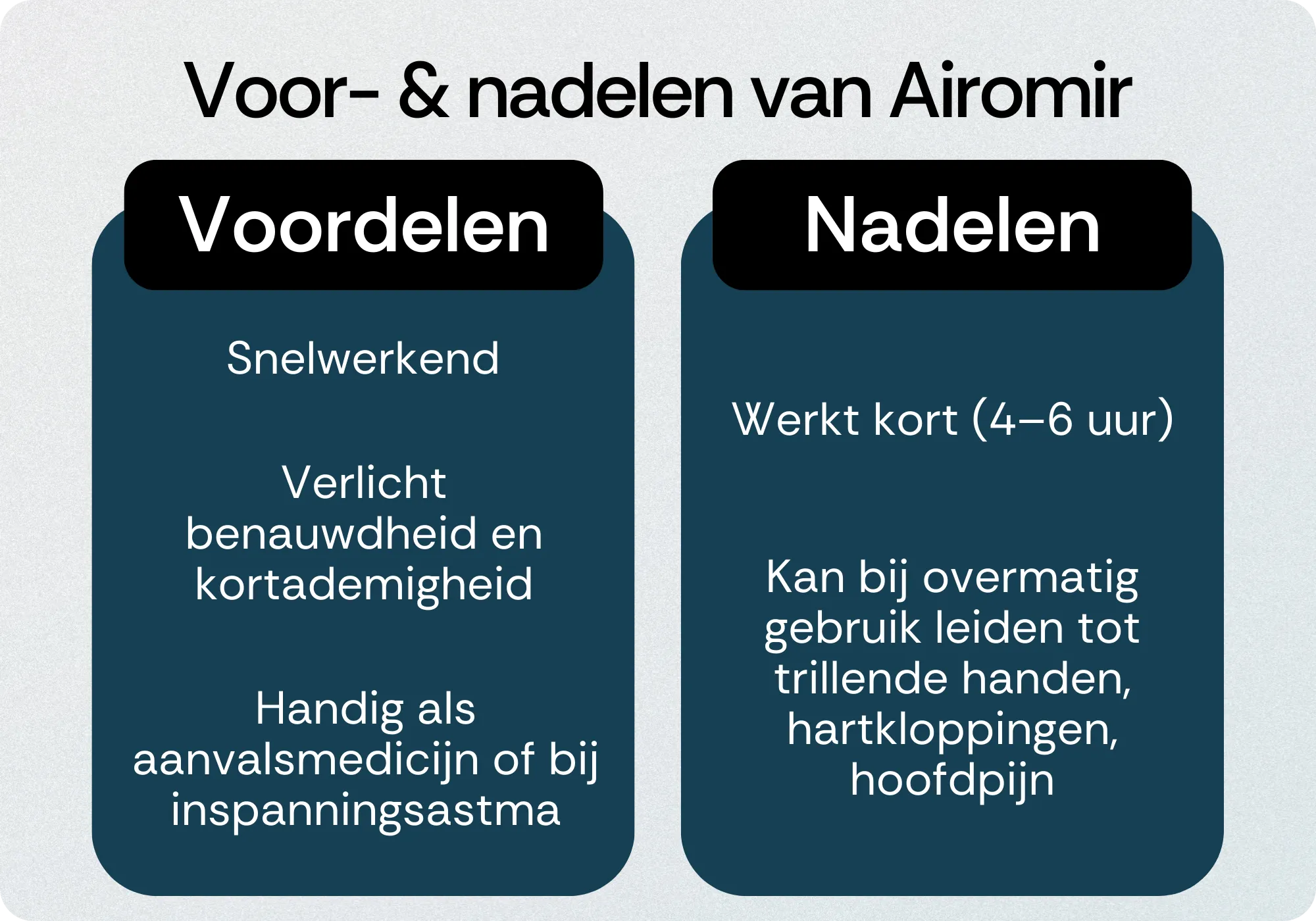 Airomir voordelen nadelen