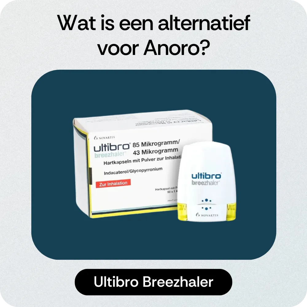 Alternatief Anoro Ultibro Breezhaler