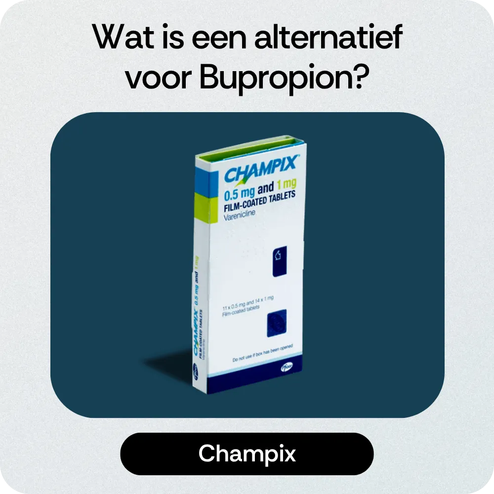 Alternatief Bupropion Champix