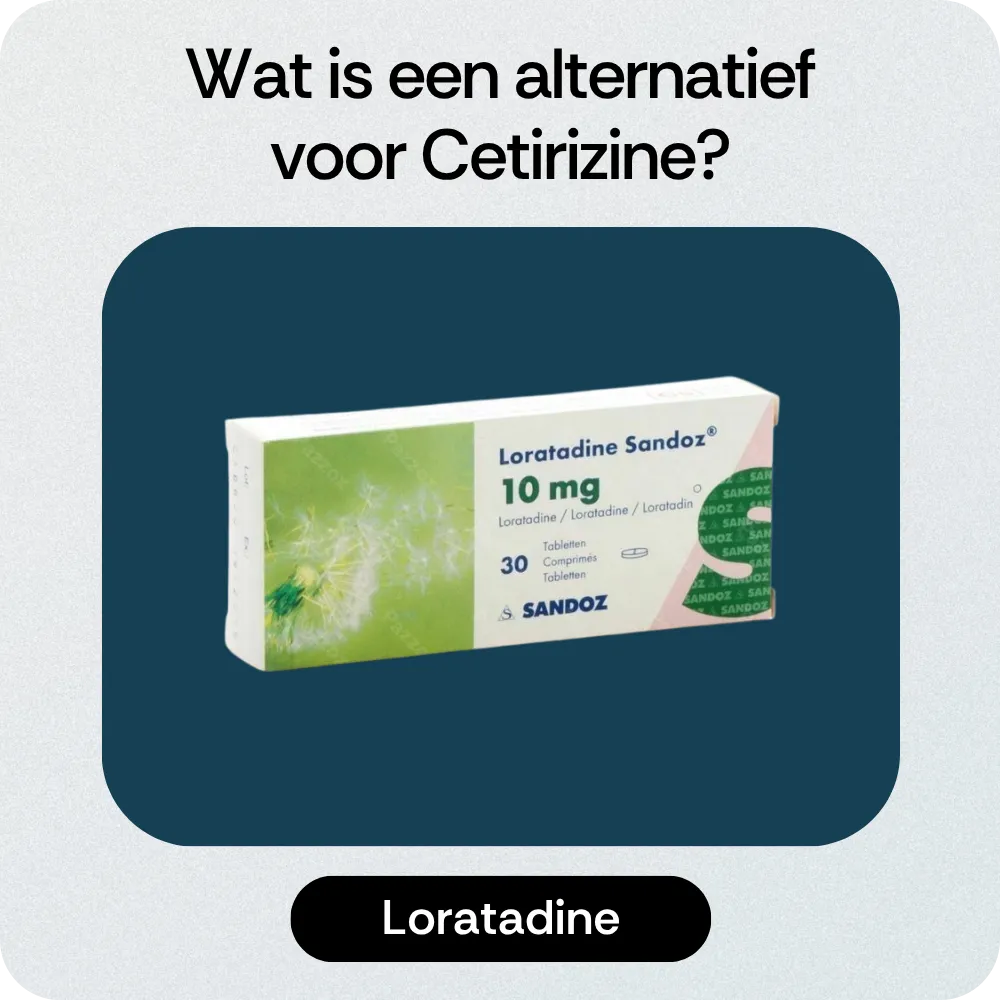 Alternatief Cetirizine Loratadine