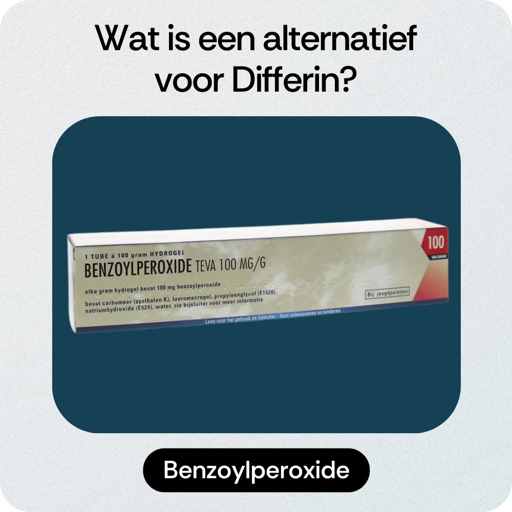 Alternatief Differin Benzoylperoxide