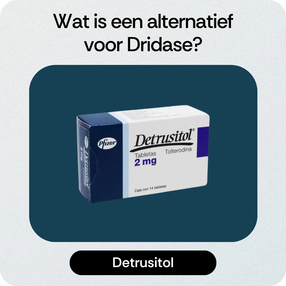 Alternatief Dridase Detrusitol
