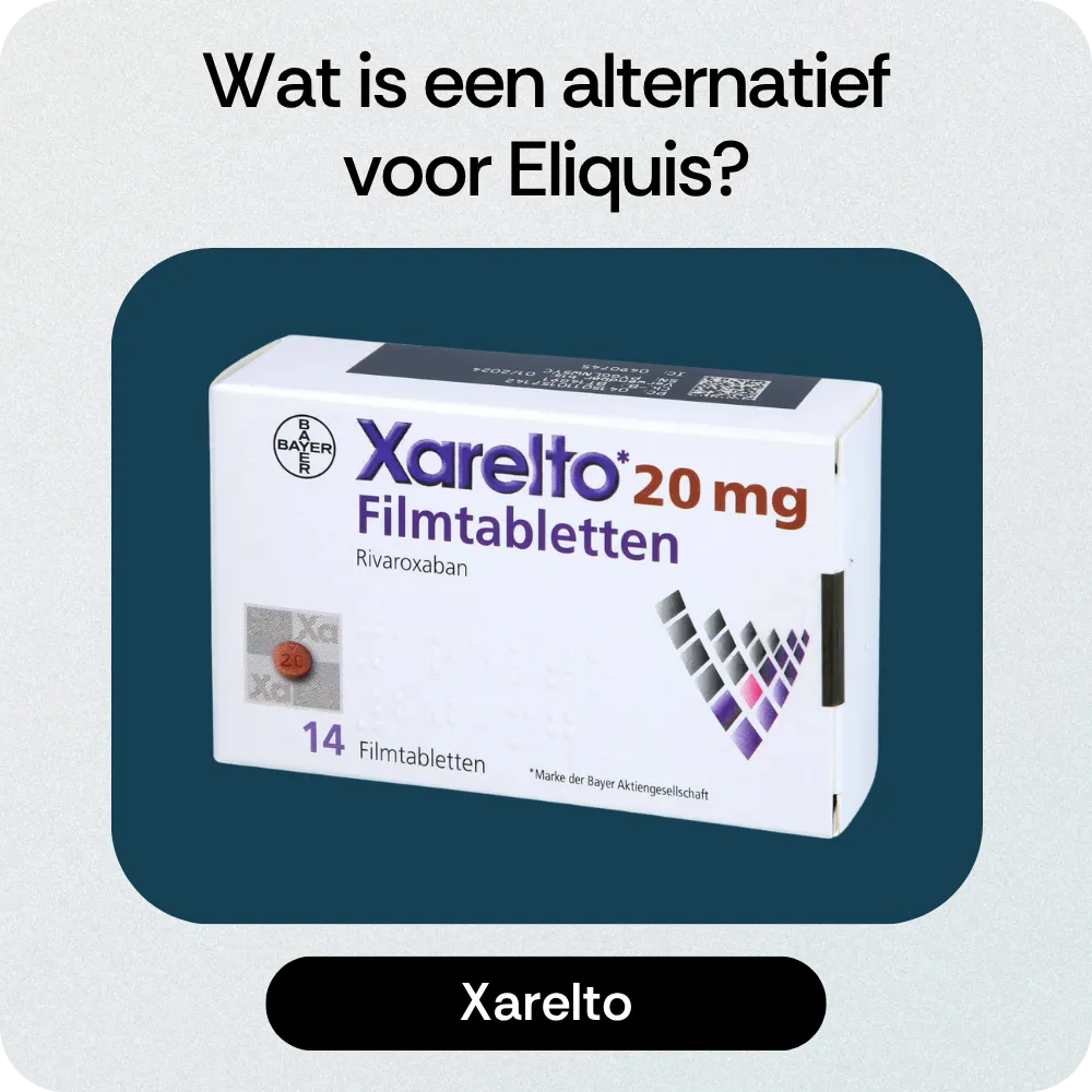 Alternatief Eliquis Xarelto
