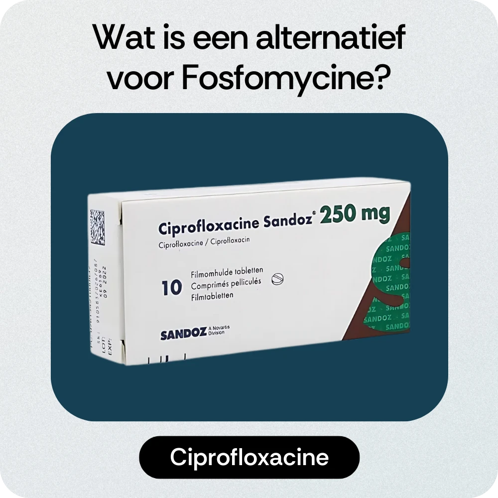 Alternatief Fosfomycine Amoxicilline