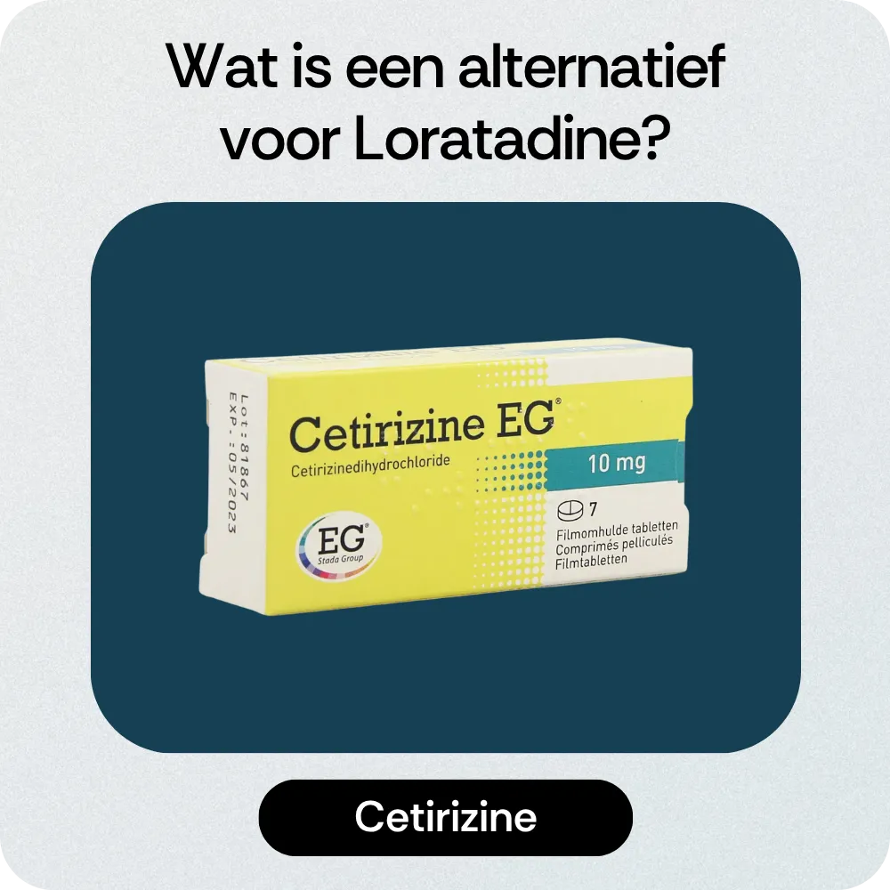 Alternatief Loratadine Cetirizine