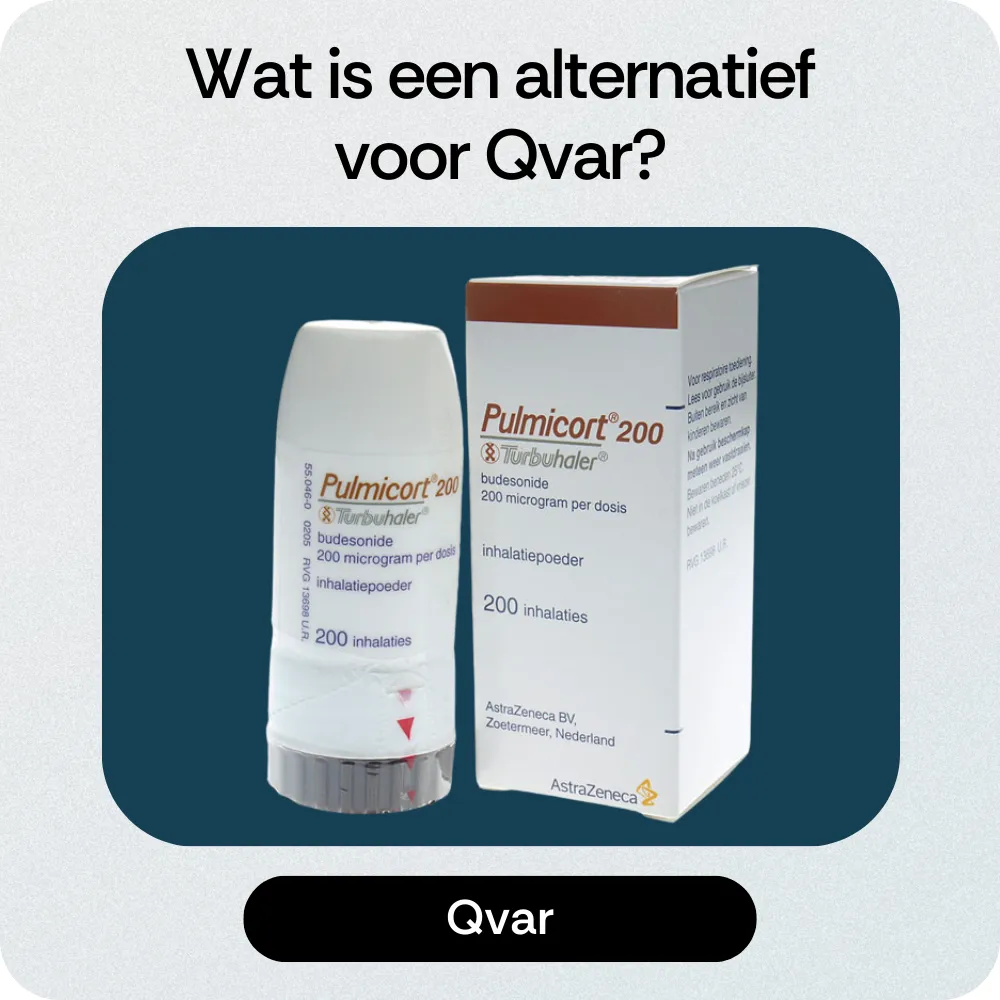 Alternatief Qvar Pulmicort
