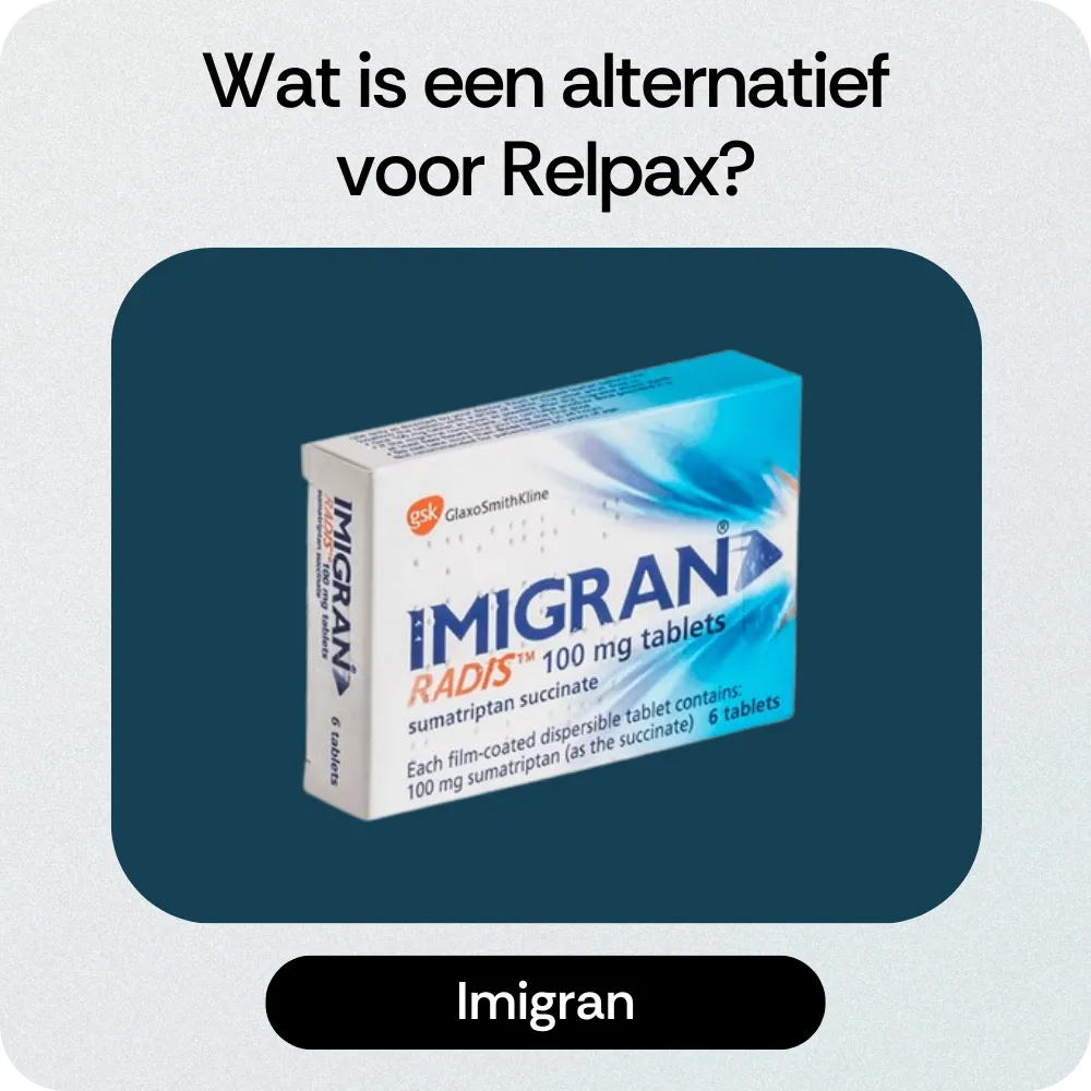 Alternatief Relpax Imigran
