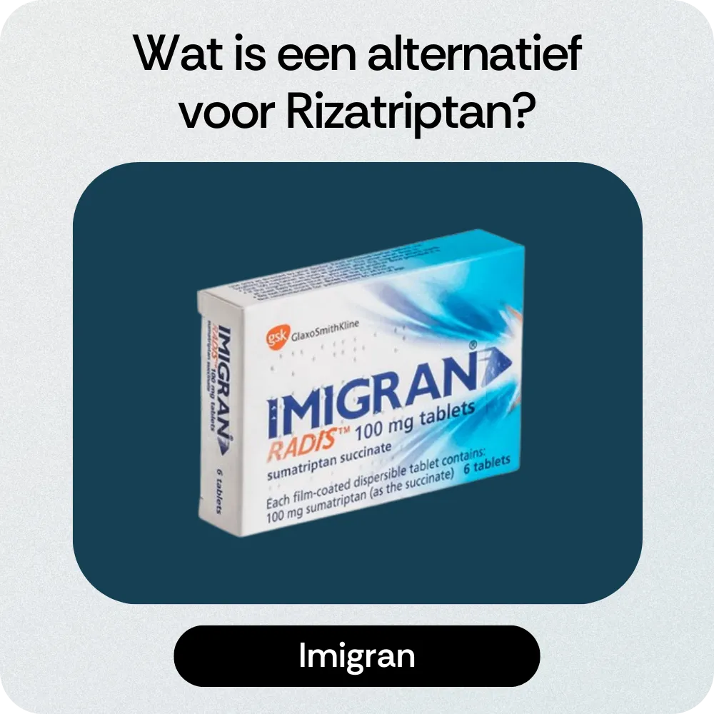 Alternatief Rizatriptan Imigran