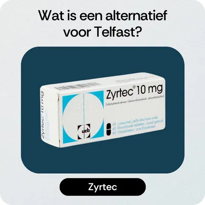 Alternatief Telfast Zyrtec