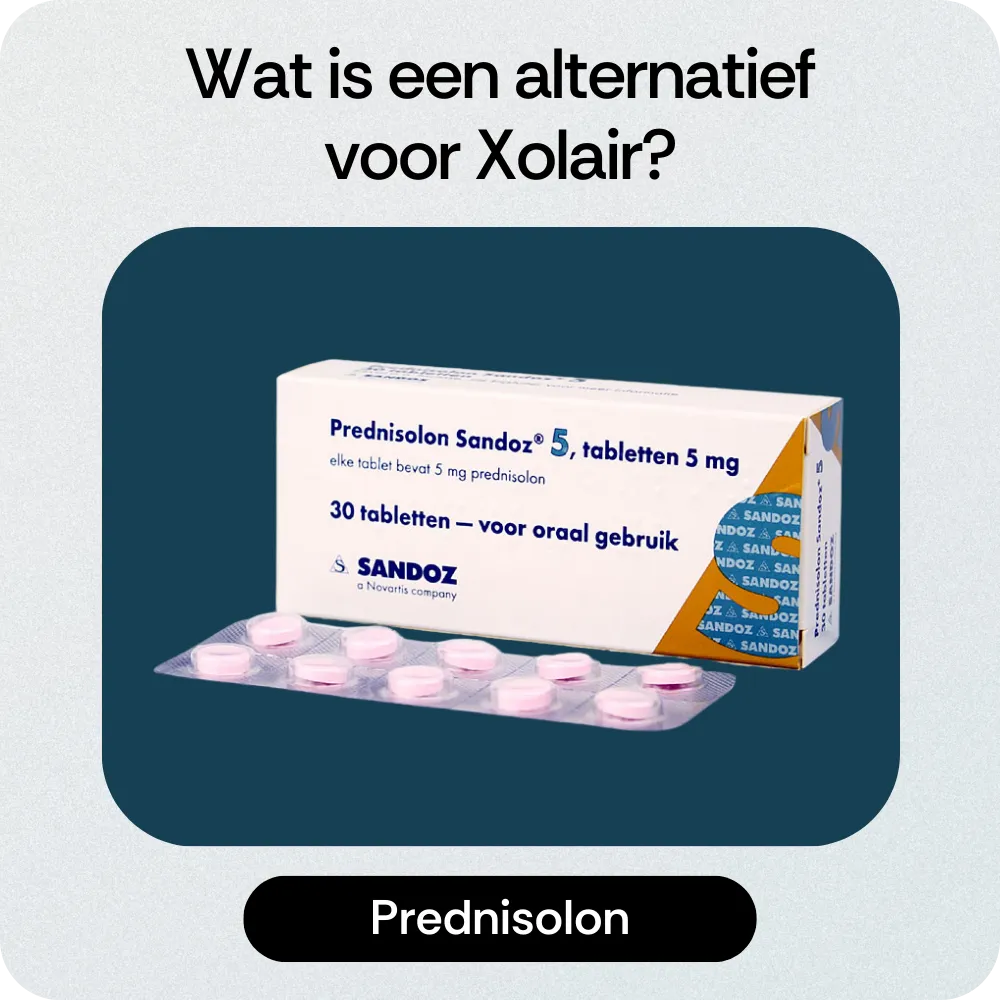 Alternatief Xolair Prednisolon