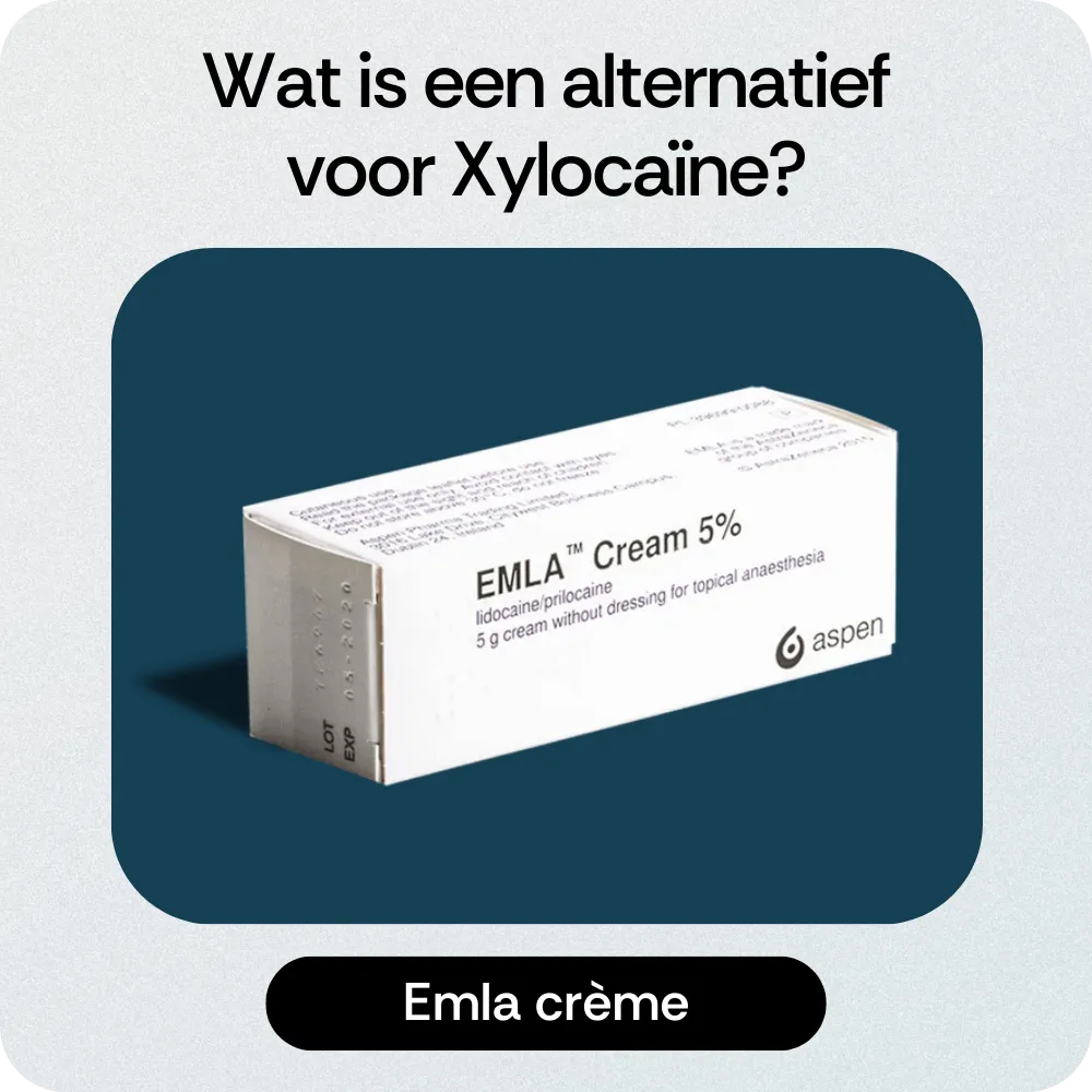 Alternatief Xylocaïne Emla crème