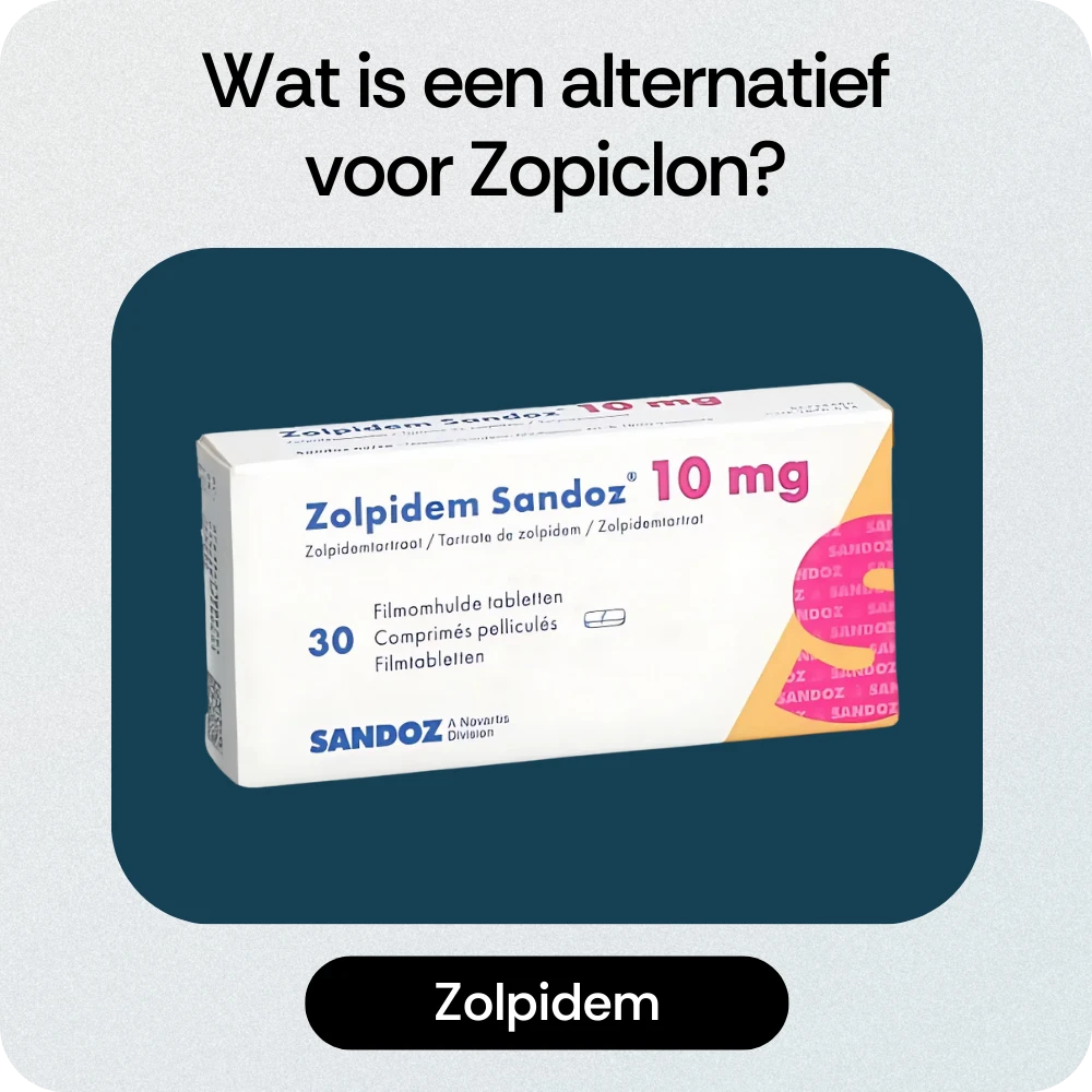 Alternatief Zopiclon Zolpidem