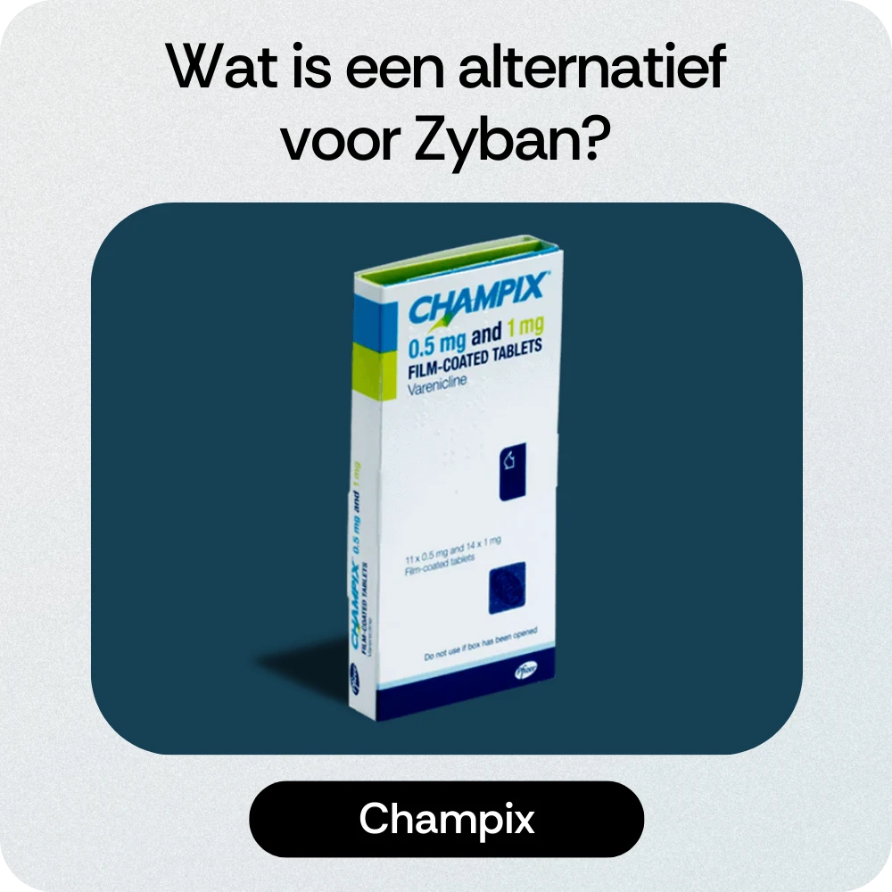 Alternatief Zyban Champix