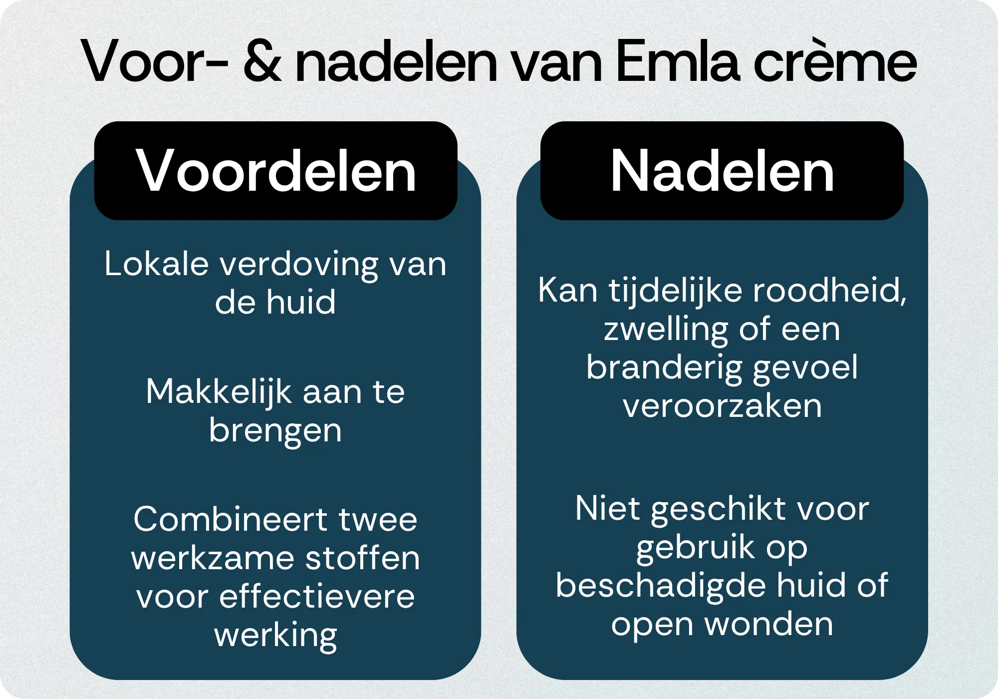 Emla crème voordelen nadelen