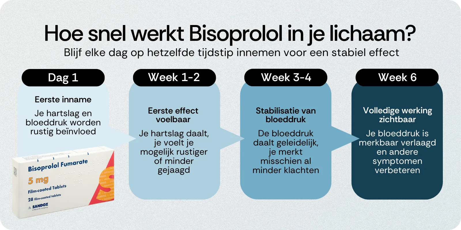 Hoe snel werkt Bisoprolol