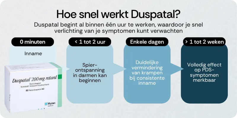 Hoe snel werkt Duspatal