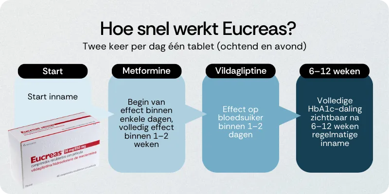 Hoe snel werkt Eucreas