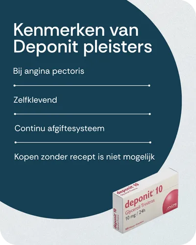 Kenmerken van Deponit pleisters