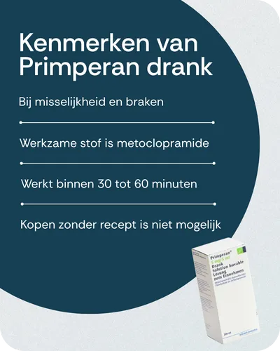 Kenmerken van Primperan drank