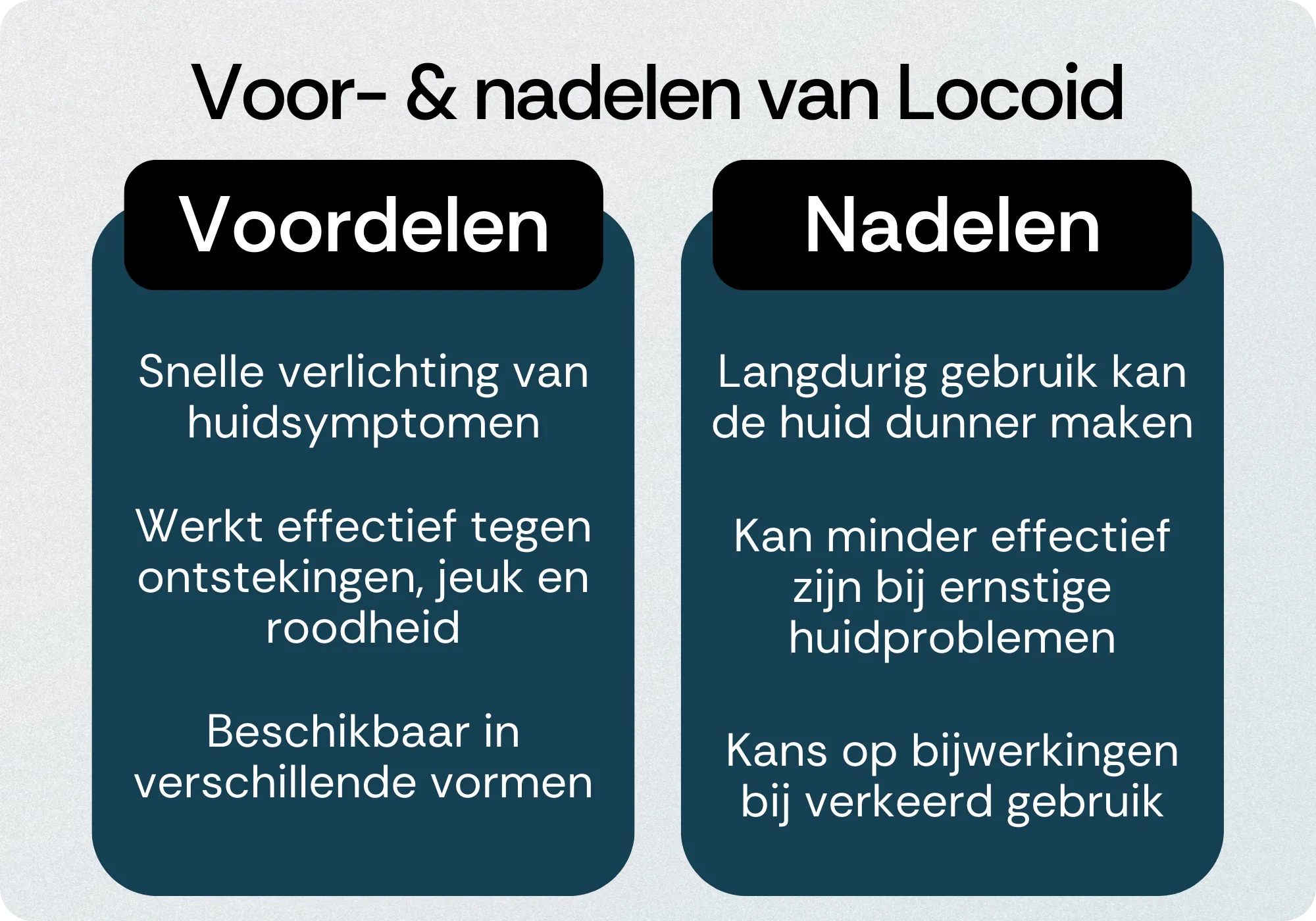 Locoid voordelen nadelen