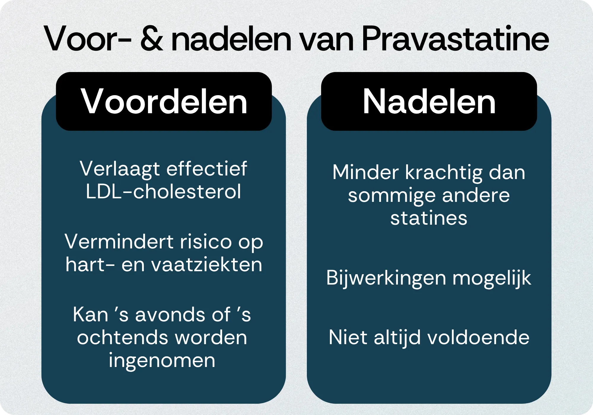 Pravastatine voordelen nadelen