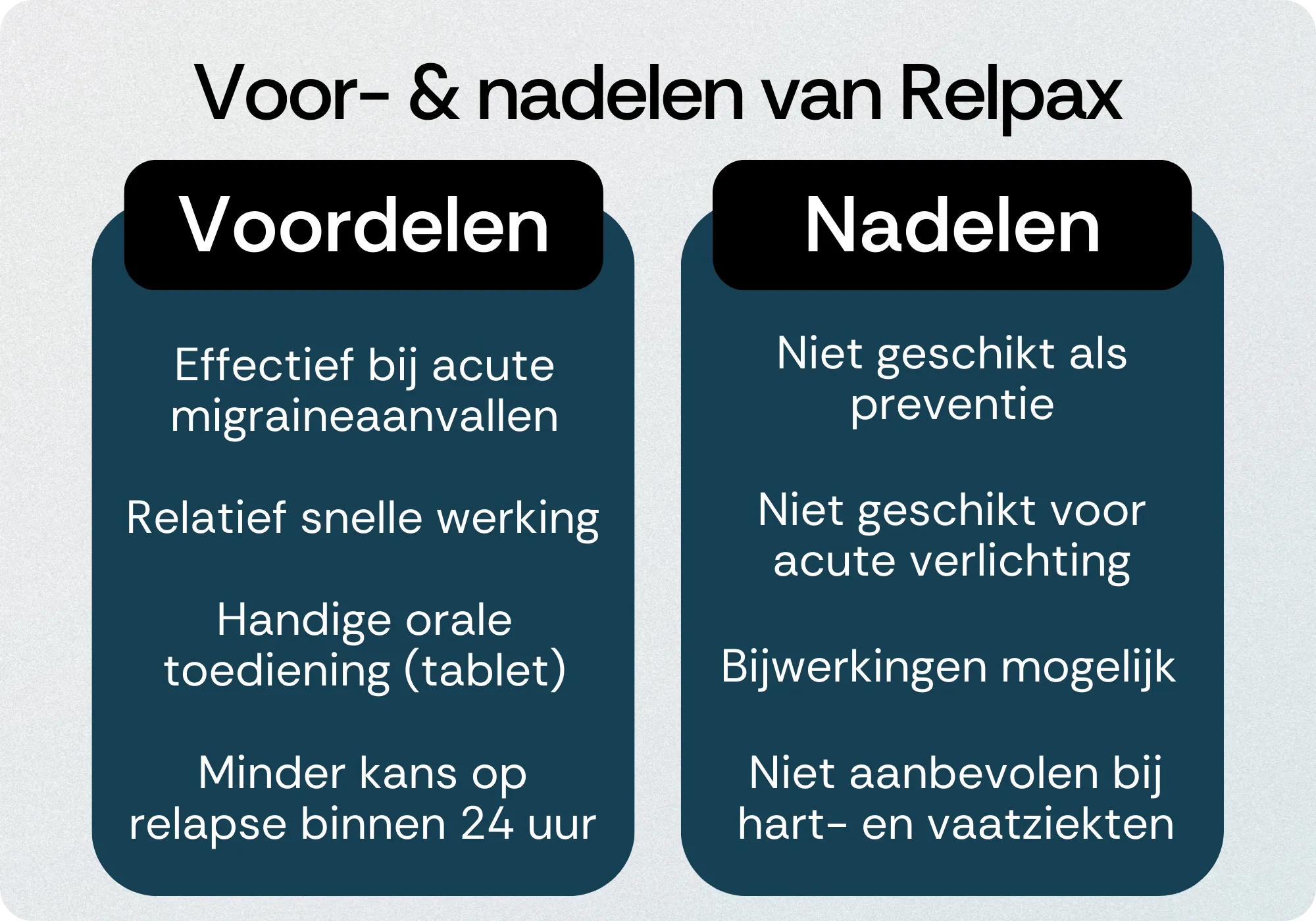 Relpax voordelen nadelen