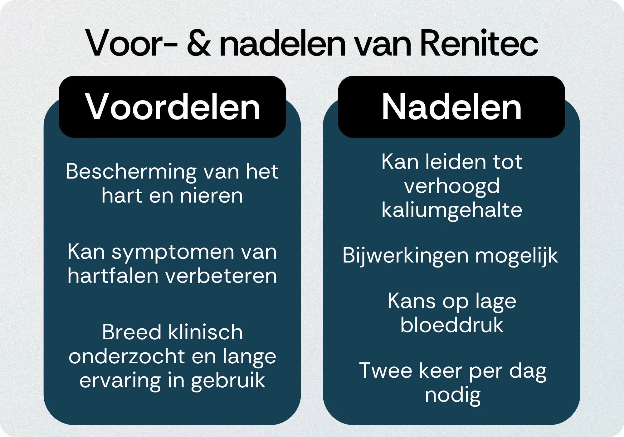 Renitec voordelen nadelen