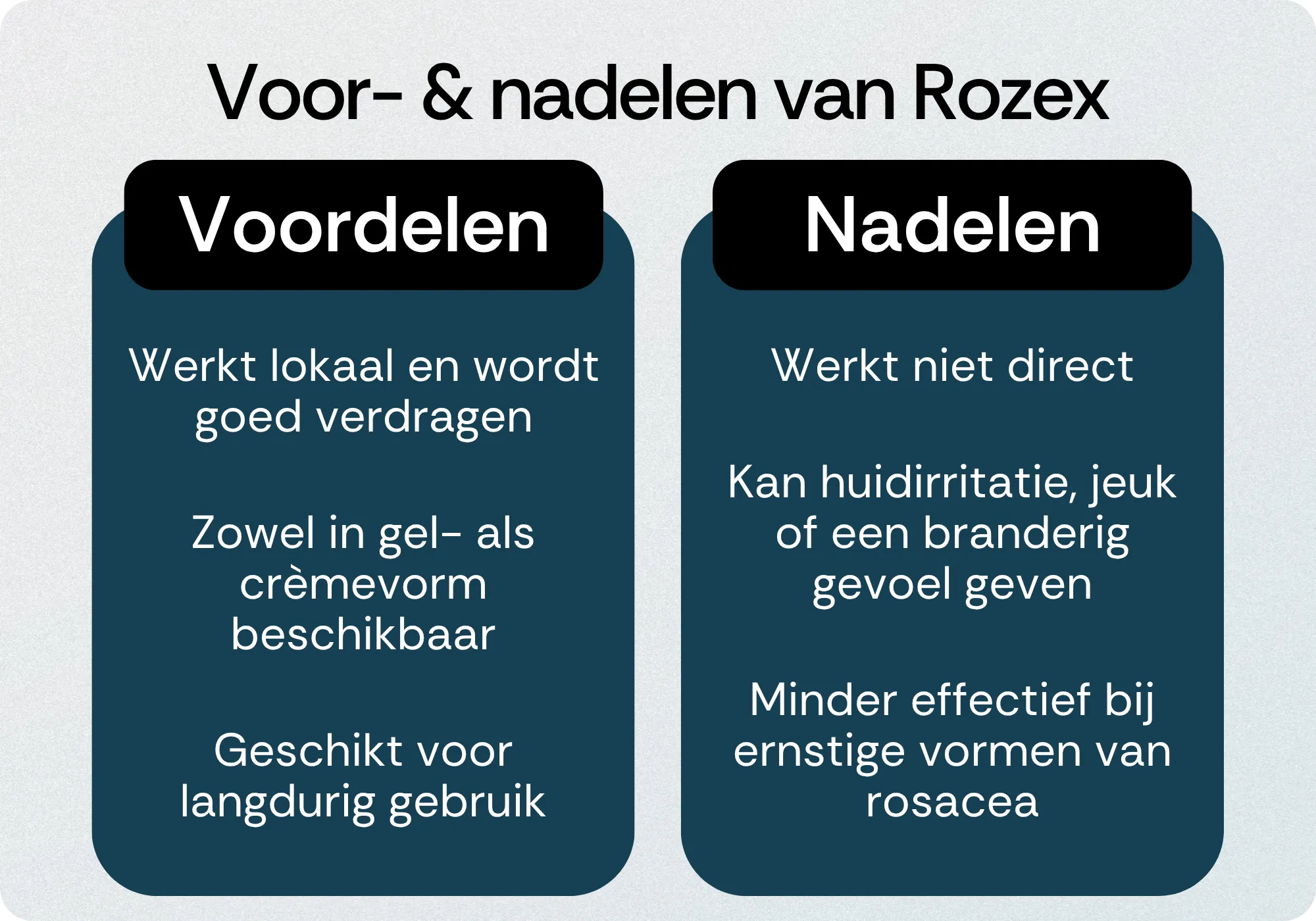 Rozex voordelen nadelen