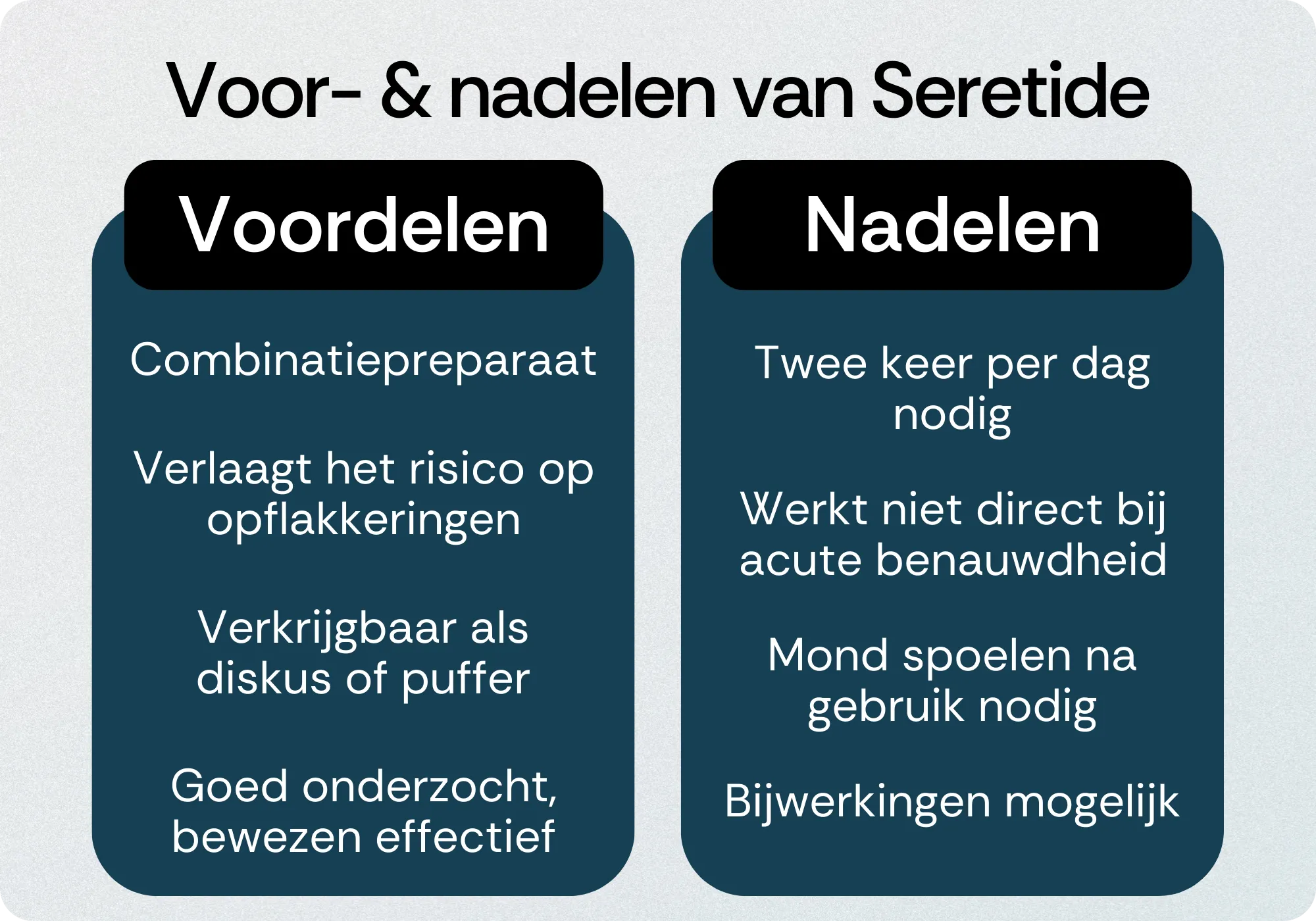 Seretide voordelen nadelen