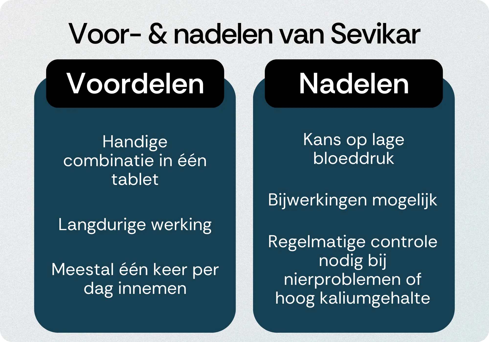 Sevikar voordelen nadelen