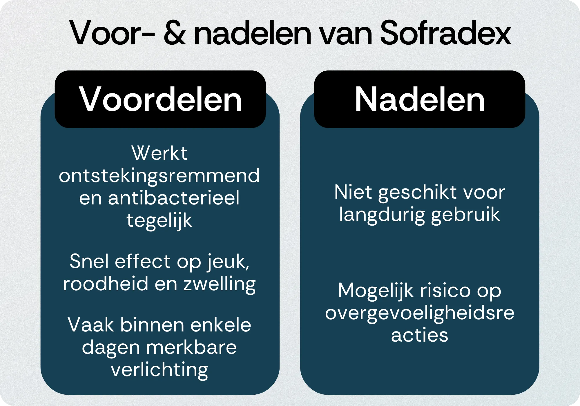 Sofradex voordelen nadelen