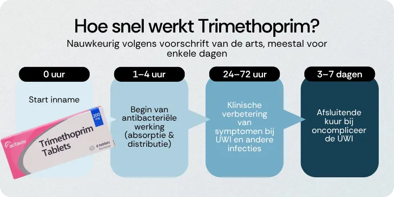 Hoe snel werkt Trimethoprim