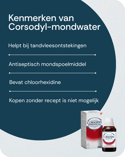 Kenmerken van Corsodyl-mondwater