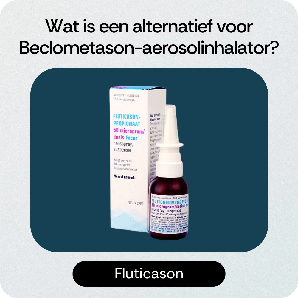 Alternatief Beclometason-aerosolinhalator Fluticason