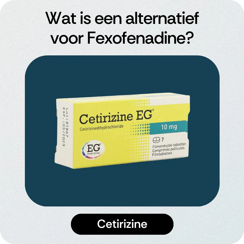 Alternatief Fexofenadine Cetirizine