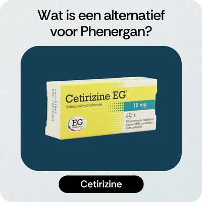 Alternatief Phenergan Cetirizine