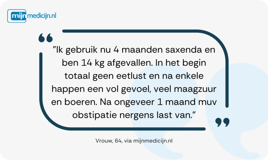 Saxenda ervaring