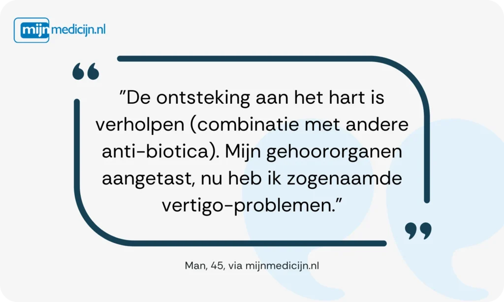 Ervaring Gentamicine