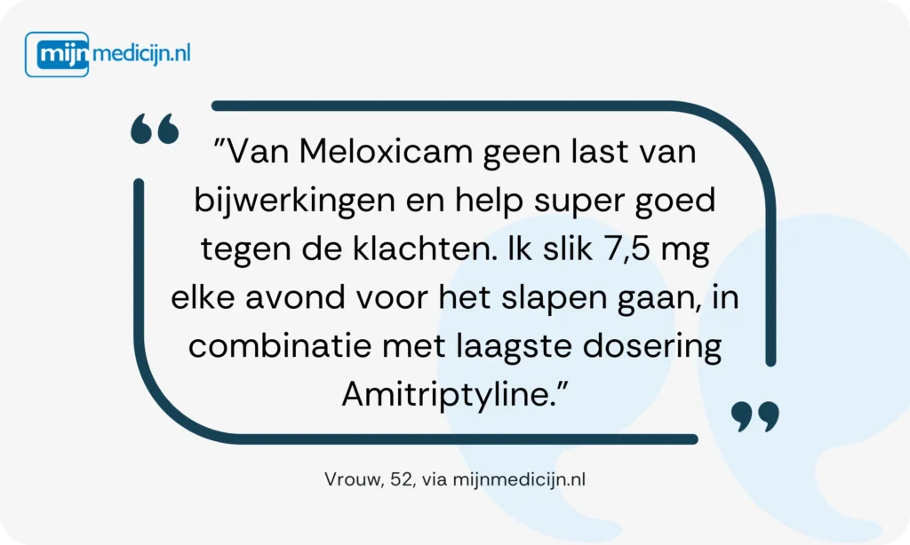 Ervaring Meloxicam