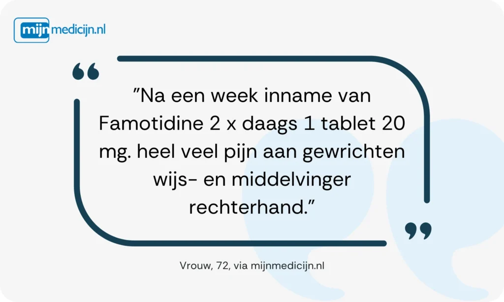 Famotidine ervaring