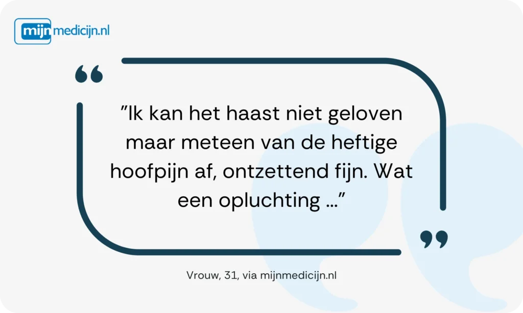 Indometacine ervaring